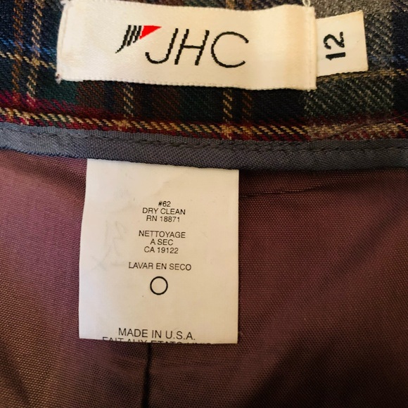 Wool Blend Lined Skort, Excellent Condition Washable, Vintage 29” Waist - Picture 4 of 8